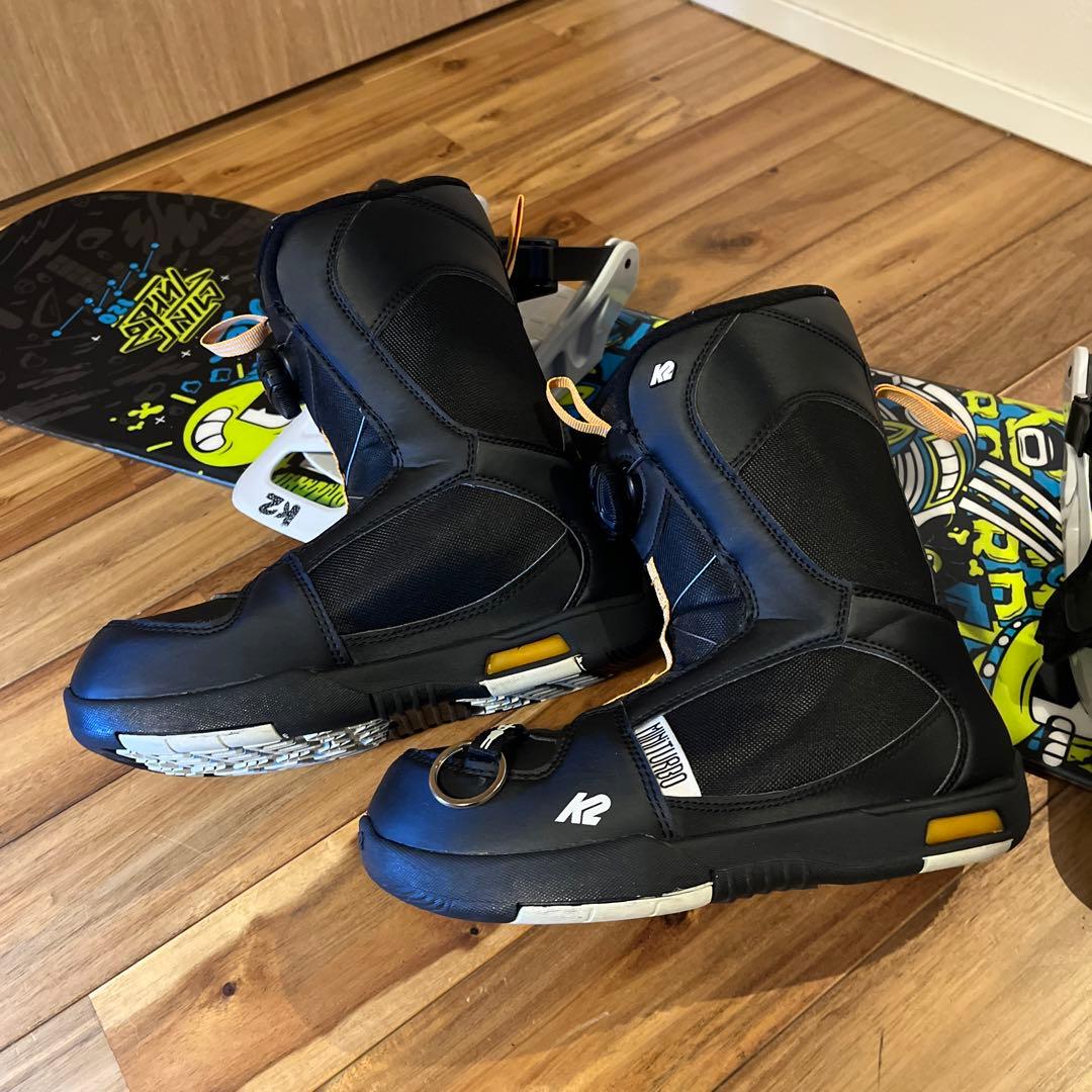 K2 スノーボード3点セット　120㎝（ブーツ22㎝）