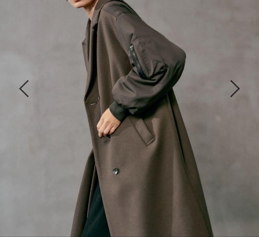 大人気！最終値下げ✴︎今季✴︎新品✴︎レプシィムドッキングロングコート✴︎モカーキ