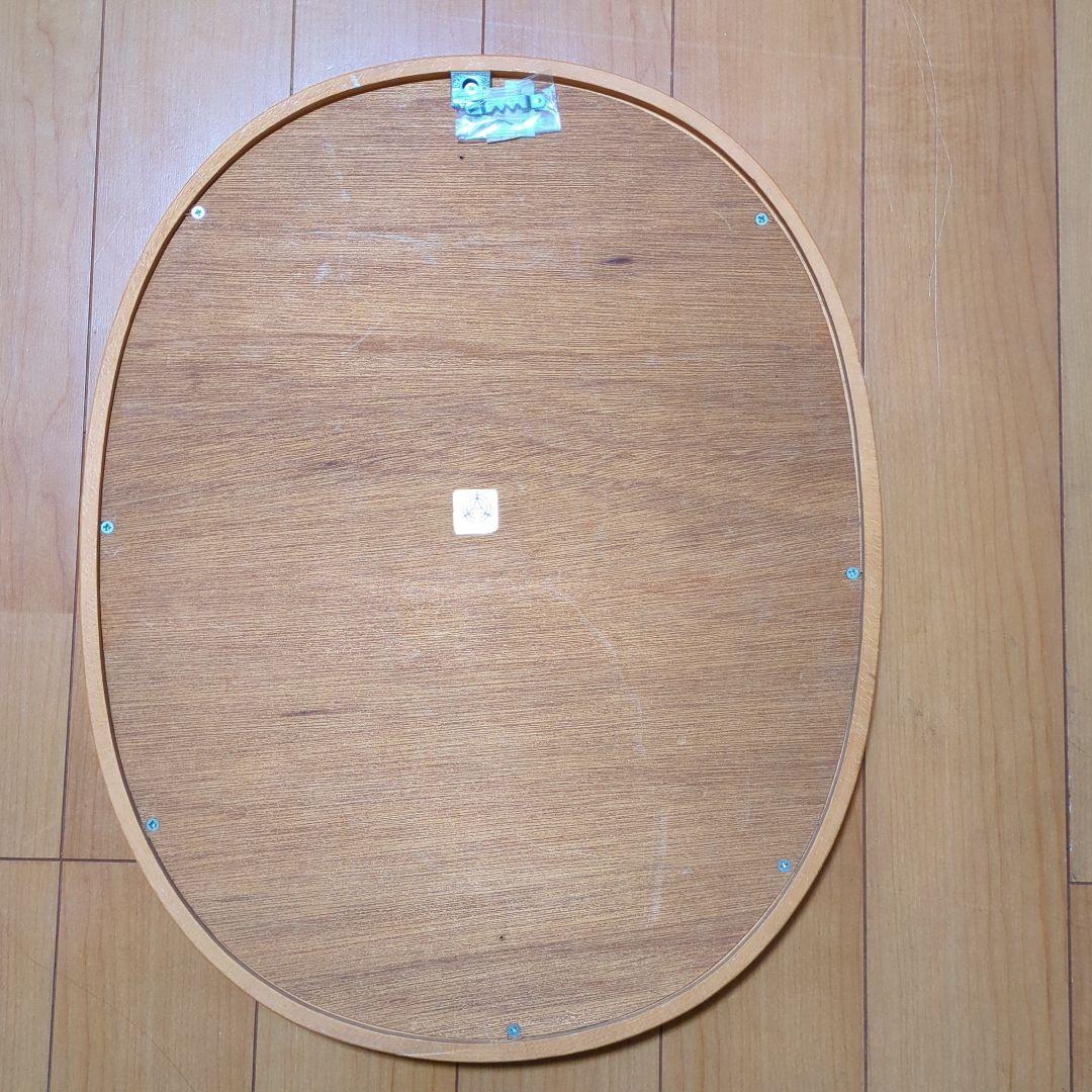 秋田木工　鏡　柳宗理　1980年代当時の物　ビンテージ