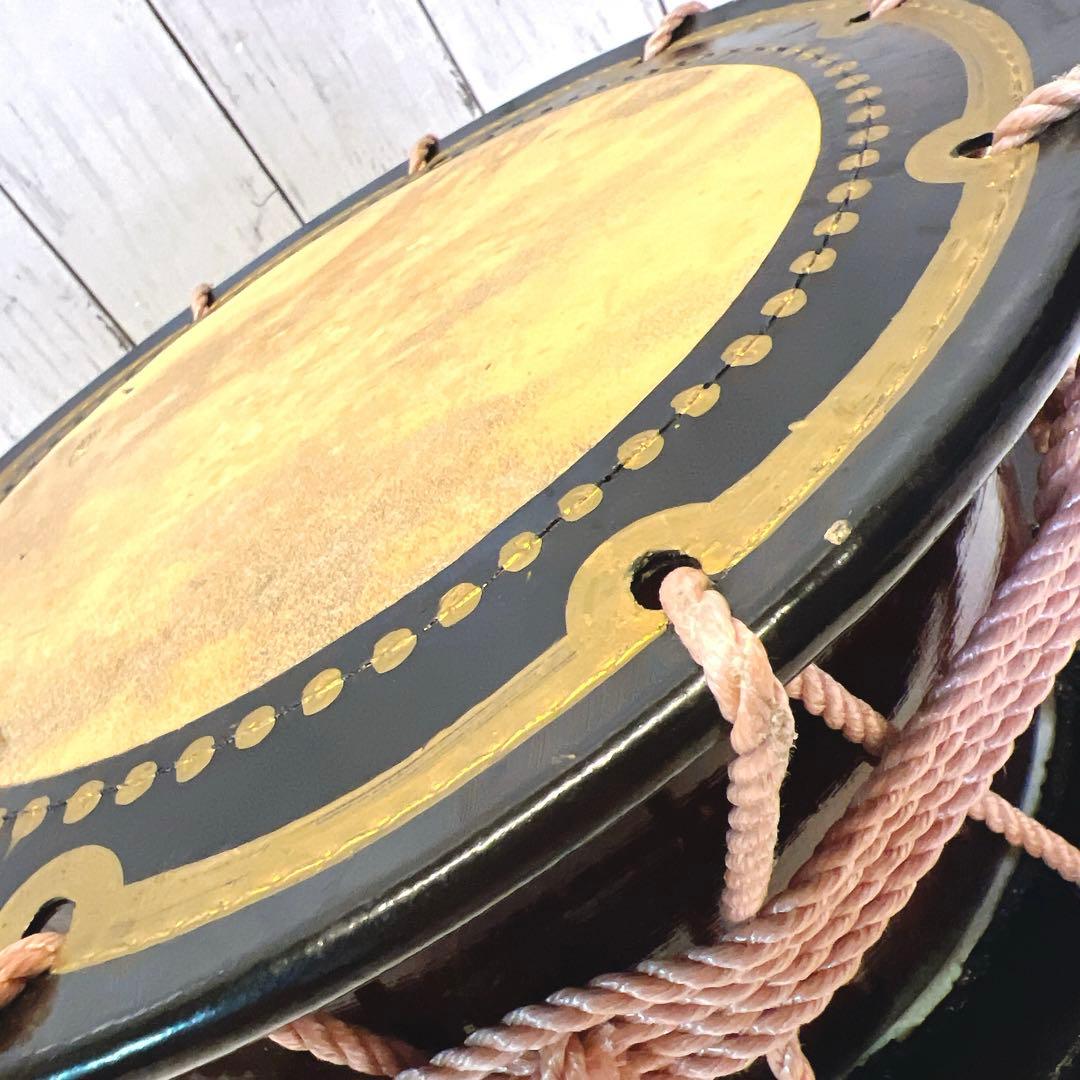 【良品】締め太鼓　30cm×15cm 打楽器　和太鼓