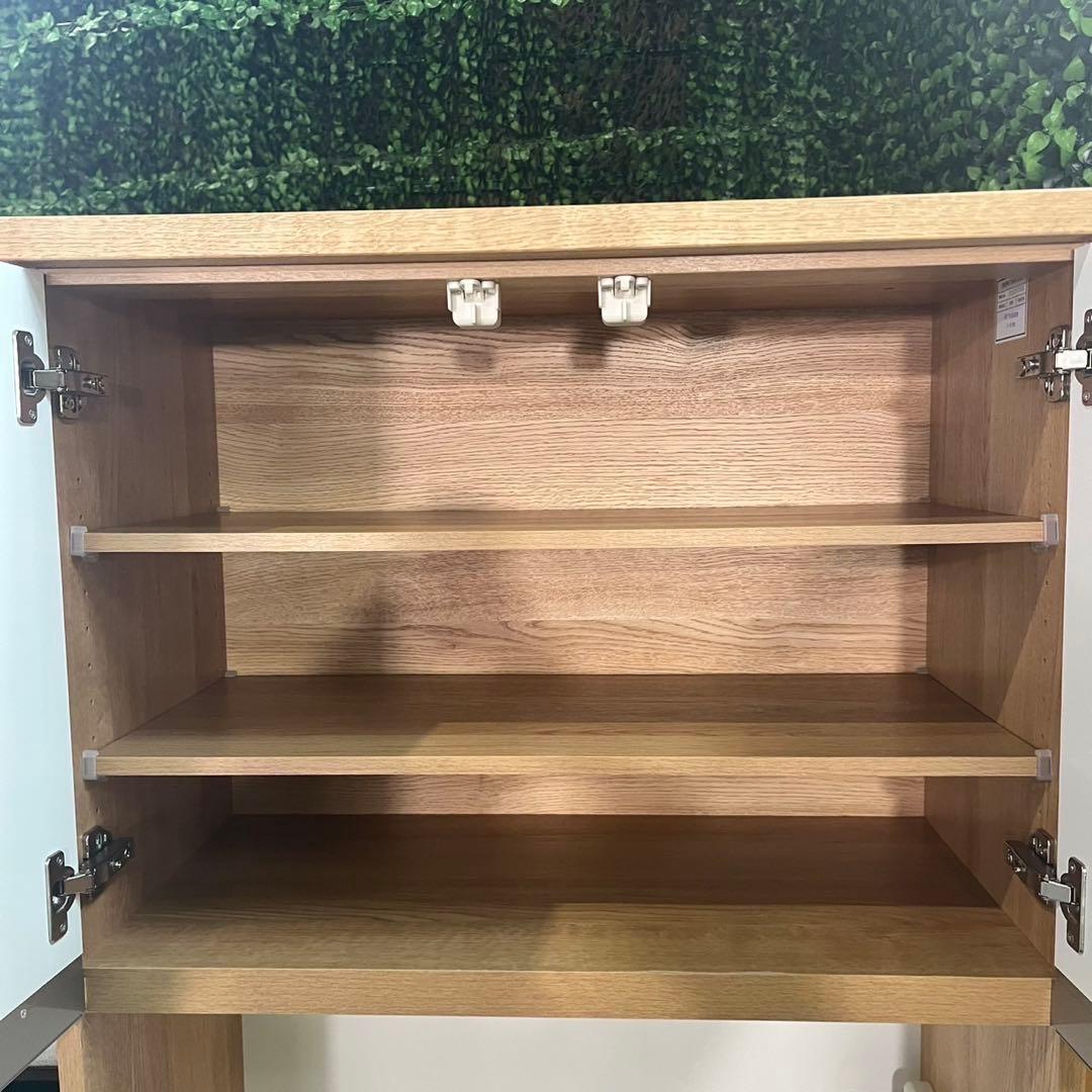 ニトリ キッチンボード 幅81 キッチン収納 シンプル 家具 E100