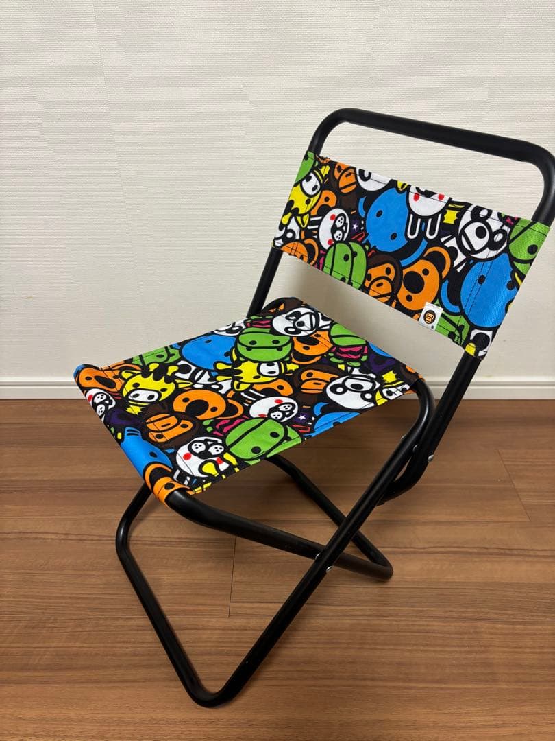 BABY MILO 折りたたみチェア ベイプ 希少 キッズ アウトドア イス ②