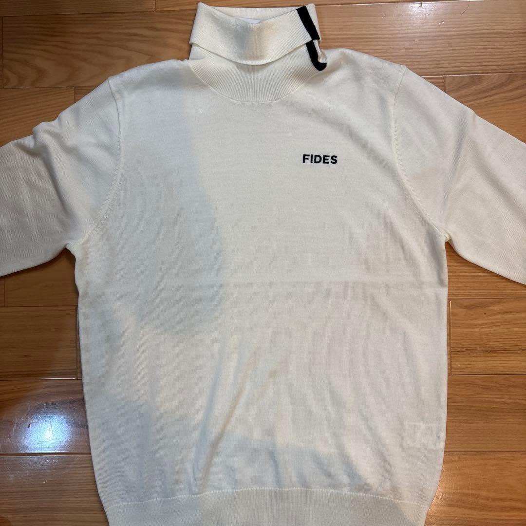 ☆FIDES GOLF タートルニット L アイボリー