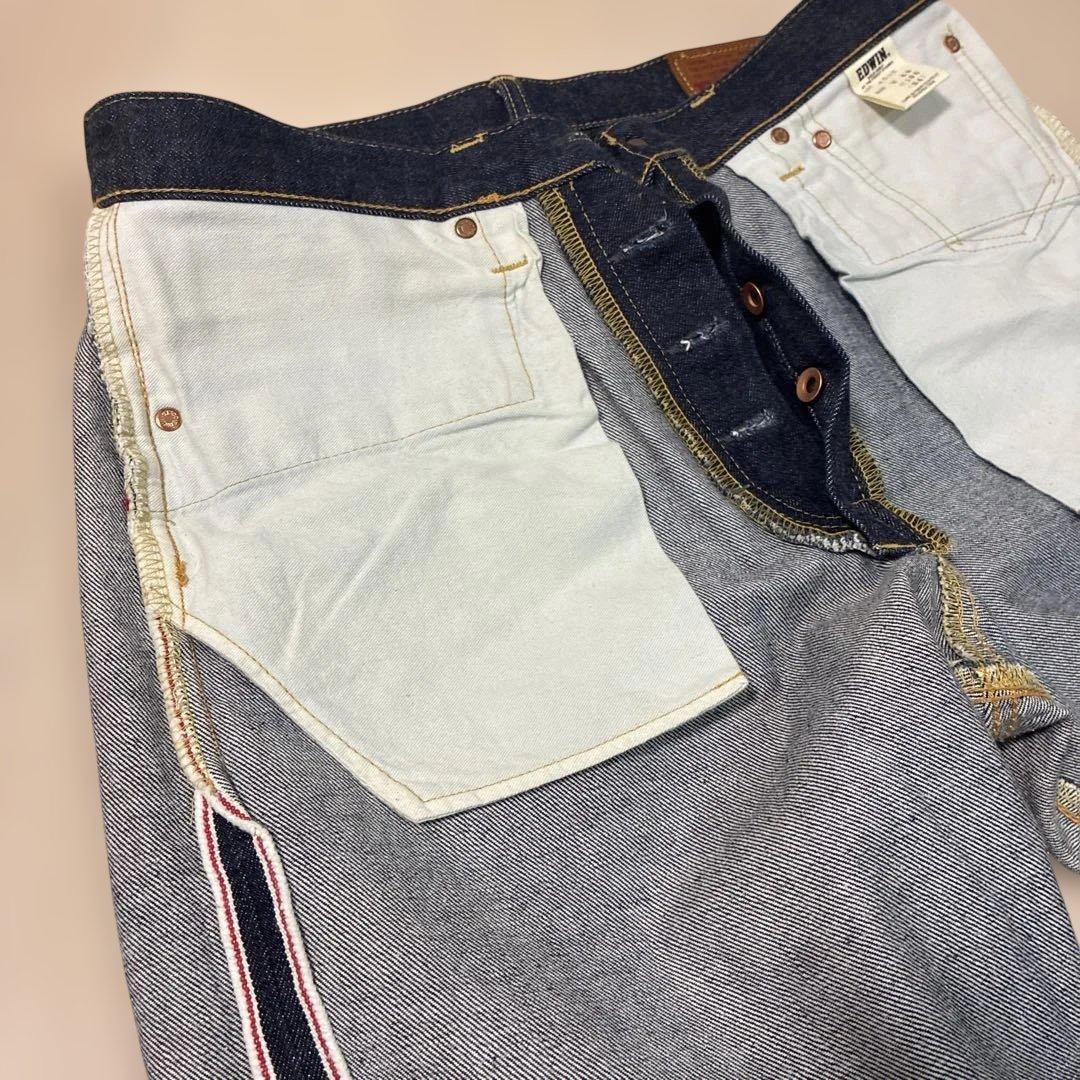 EDWIN 505X w34L35 ダークブルー デニム　値下げ中
