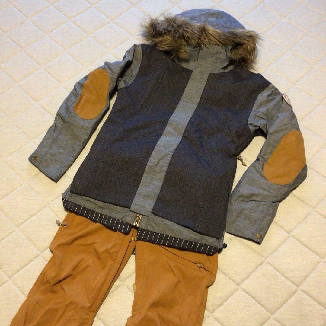 【美品】バートン/Burton スキー/スノーボードウェア 上下 レディースXS