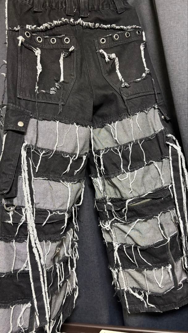 『REFLEM/レフレム』2WAY切替ワイドデニムカーゴパンツ