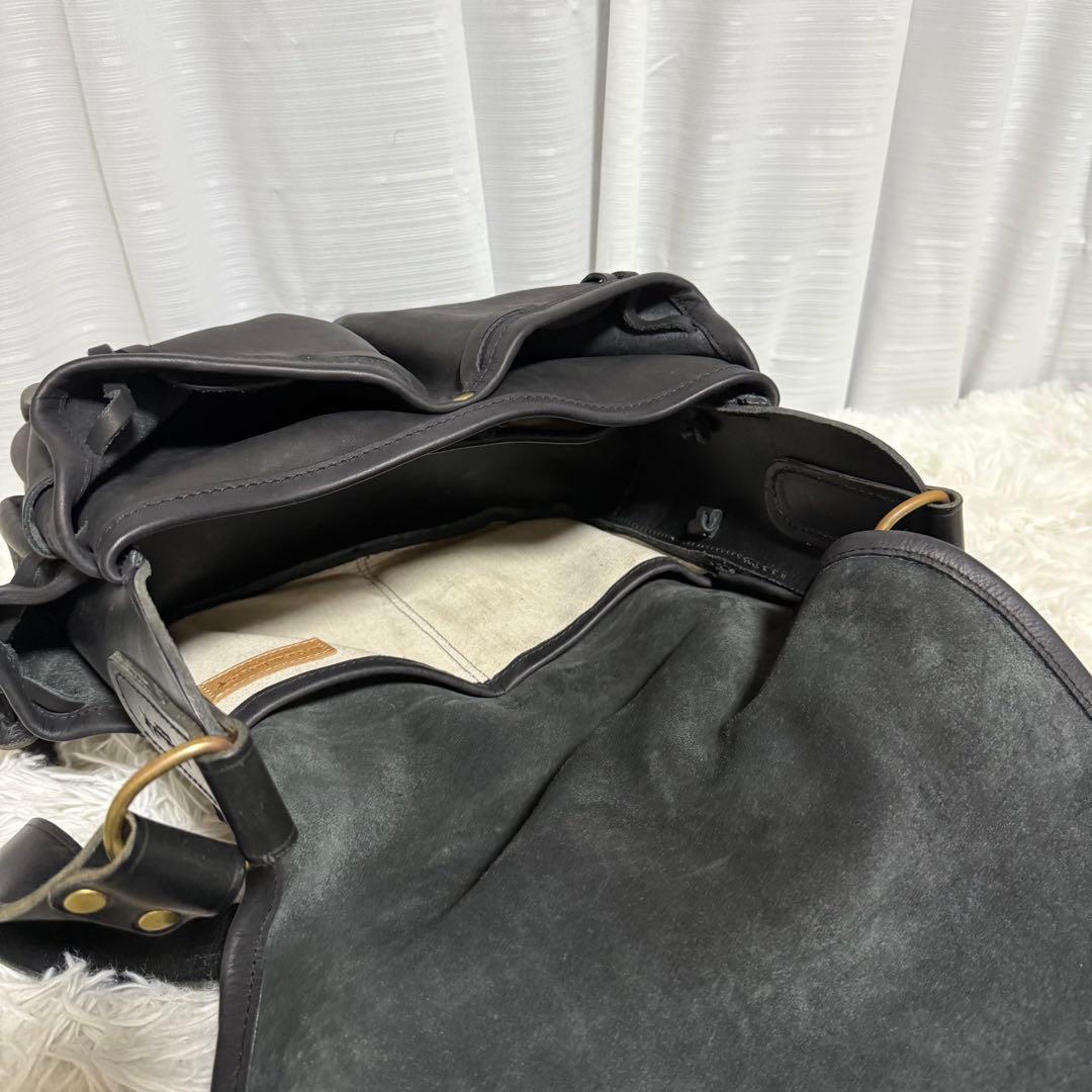 未使用級⭐️ル・サック・ドゥ・ベルジェ　南仏の羊飼いのバッグ　ブラック　レザー
