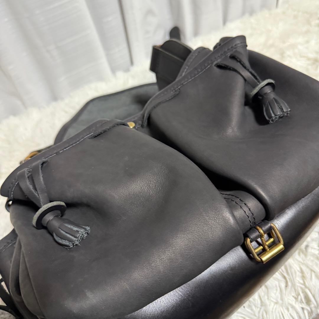 未使用級⭐️ル・サック・ドゥ・ベルジェ　南仏の羊飼いのバッグ　ブラック　レザー