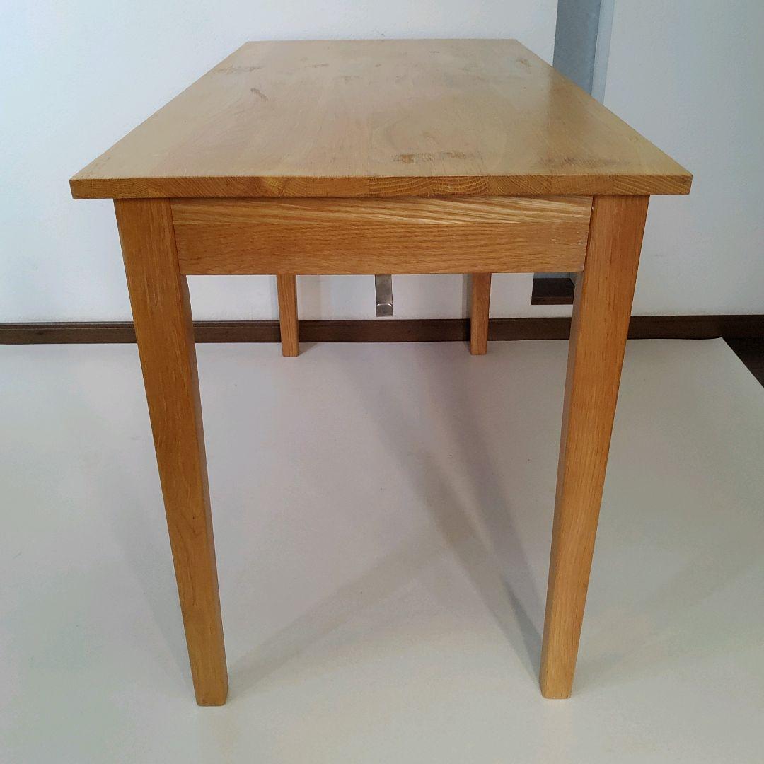 無印良品 良品計画 天然木 デスク 机 フック 引出し付 匿名配送 送料無料