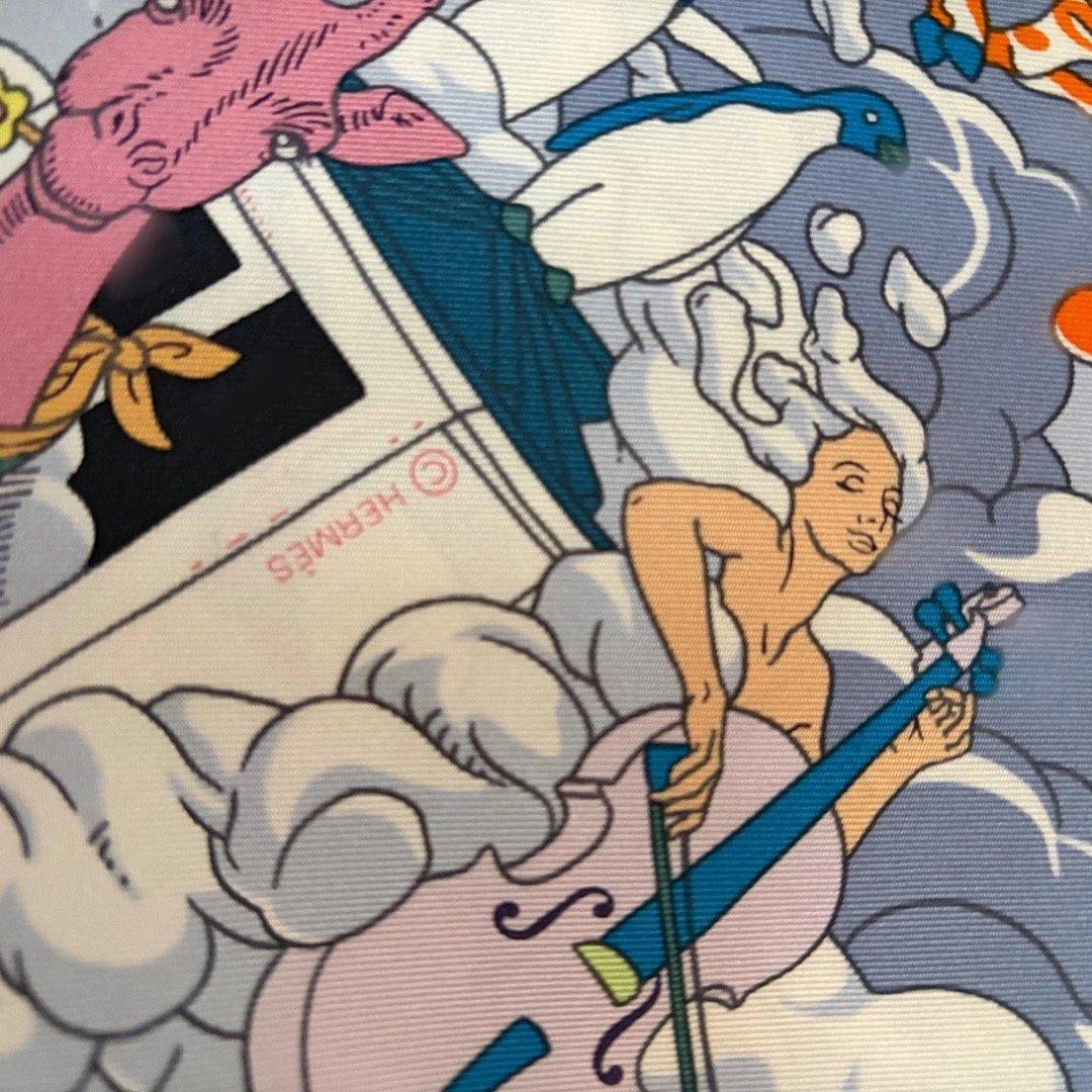 HERMES エルメス　私の雲 　SUR MON NUAGE 　カレ９０