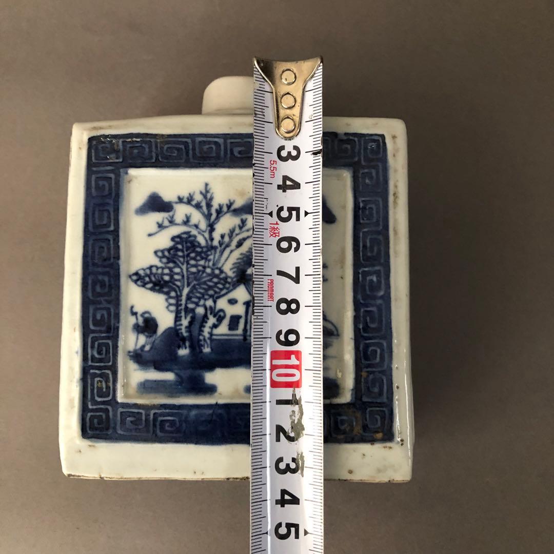 中国骨董　青華　染付　瓶