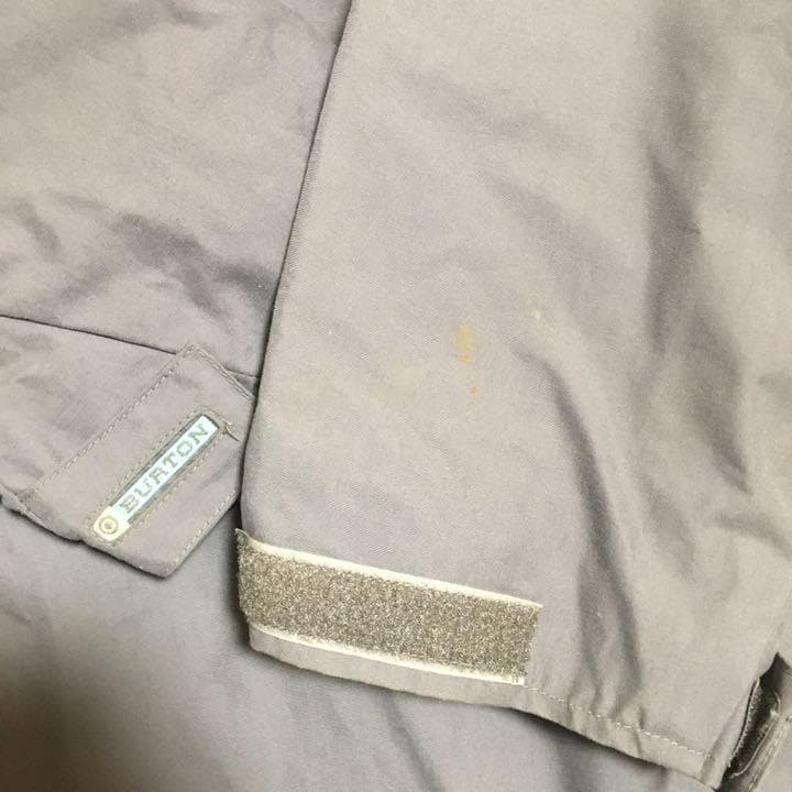 80〜90s 台湾製 BURTON ボード ウェア グレー 黄色 M バートン