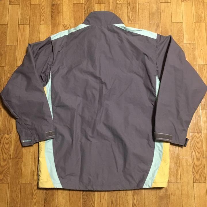 80〜90s 台湾製 BURTON ボード ウェア グレー 黄色 M バートン