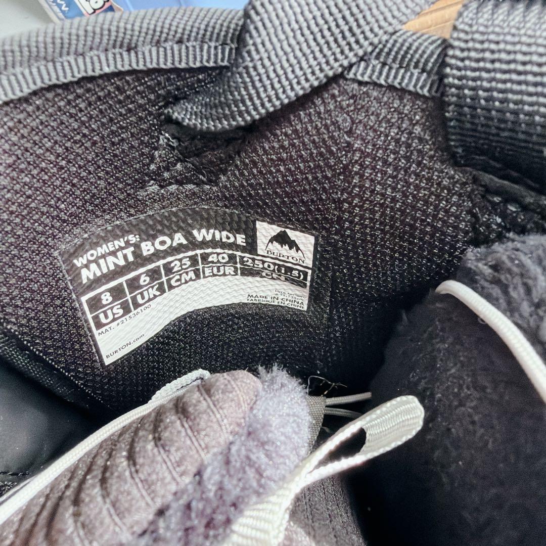 美品　Burton Mint Boa WIDE 25cm バートン　ミント　ボア