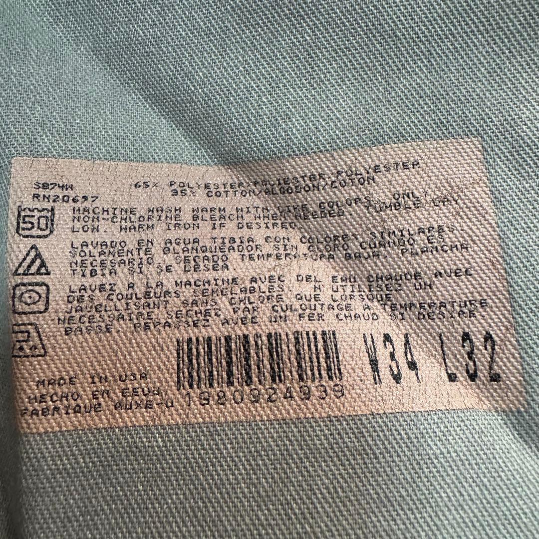 90s USA製 Dickies874 ブラック チノパン ワークパンツ