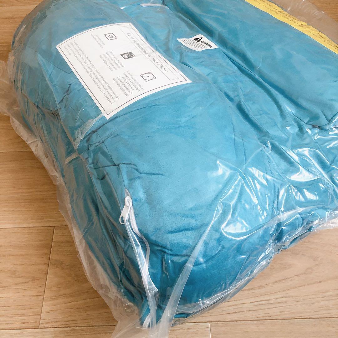 Husband Pillow XXL プレミアム低反発 クッション ブルー