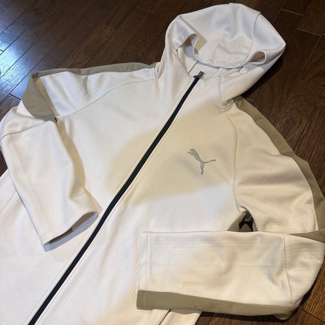 【上下M】PUMA EVOSTRIPE プーマ フルジップフーディ パンツset