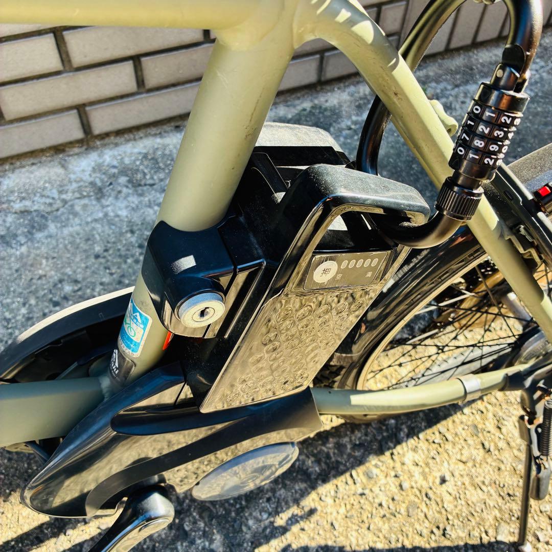 パナソニック ベロスター　マットオリーブ　電動自転車　バッテリー付き
