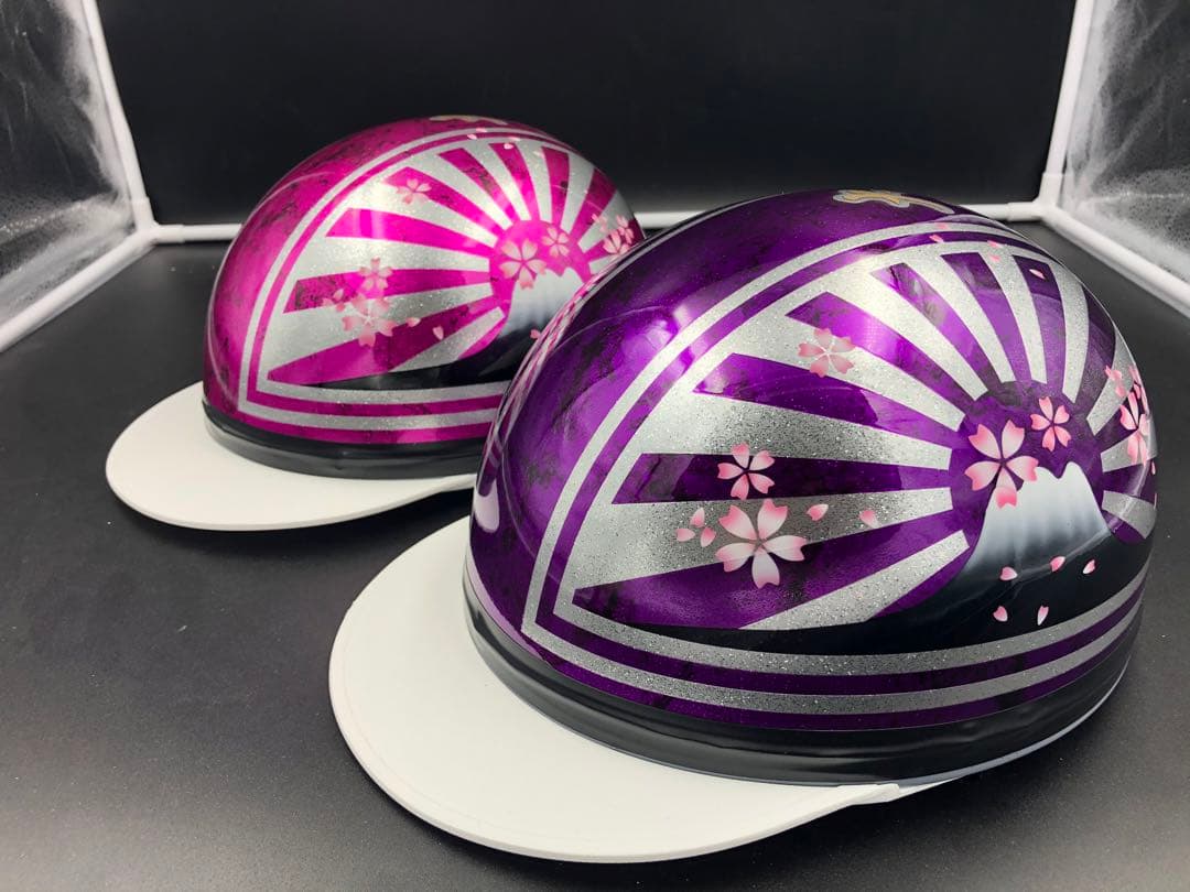 コルク半 カスタム 富士日章 ピンクパープル ラップ ラメ 桜セット