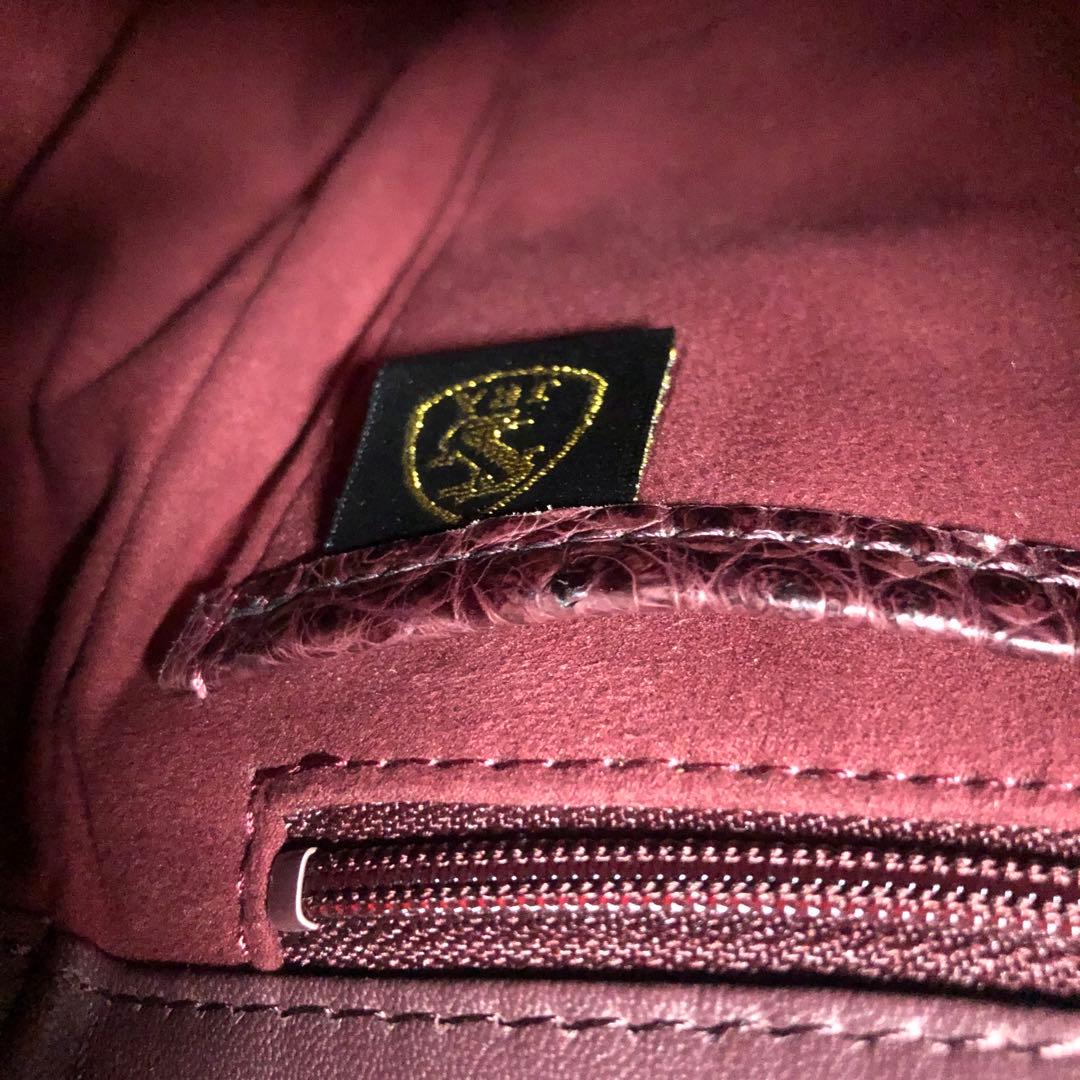 極美品 JRA クロコダイル ワンショルダーバッグ　2way クロコ本革