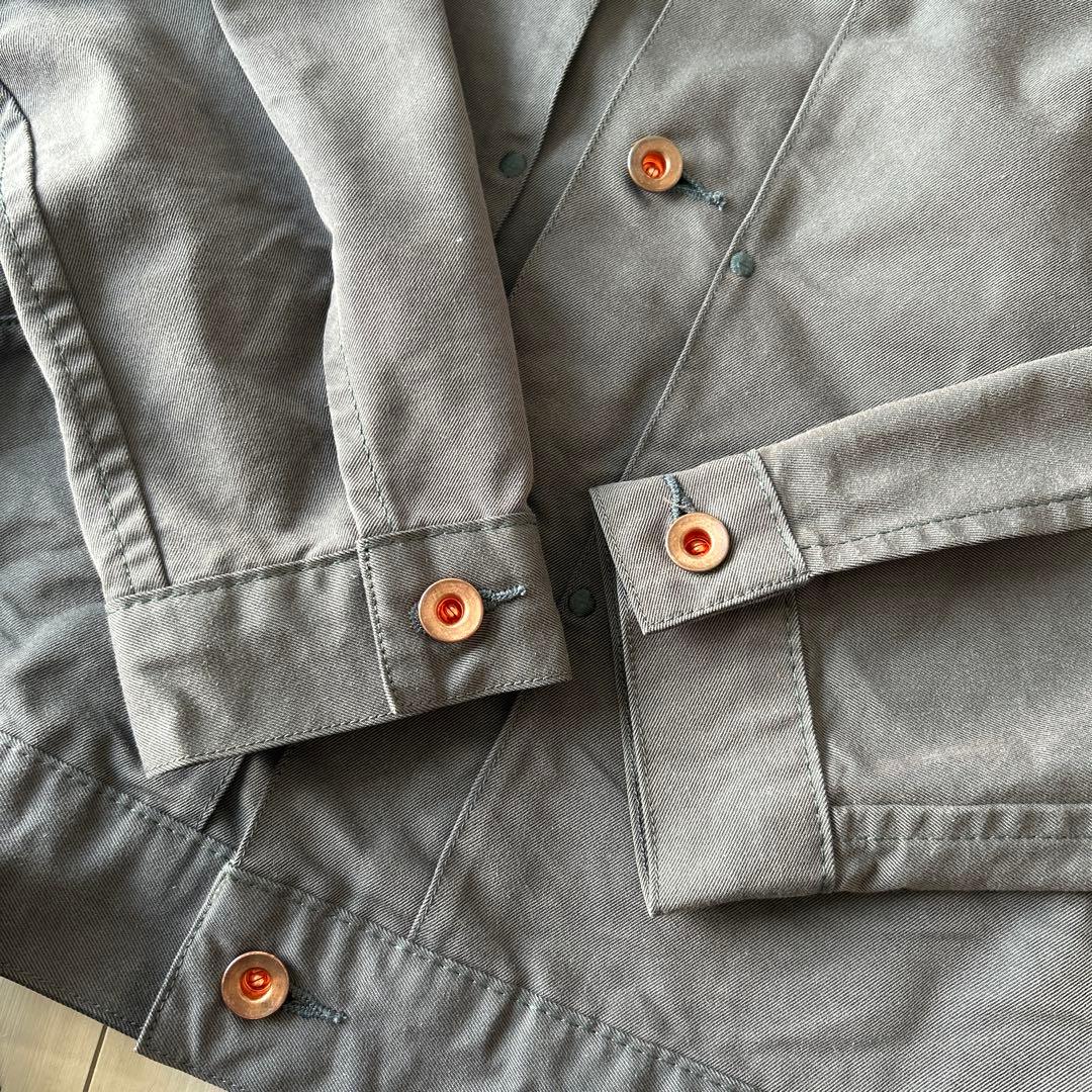 BRU NA BOINNE コットンGジャン グレー 日本製　 アメカジ　M