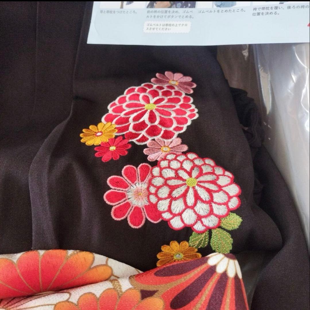 キャサリンコテージ 袴 砂色手毬猫×濃茶