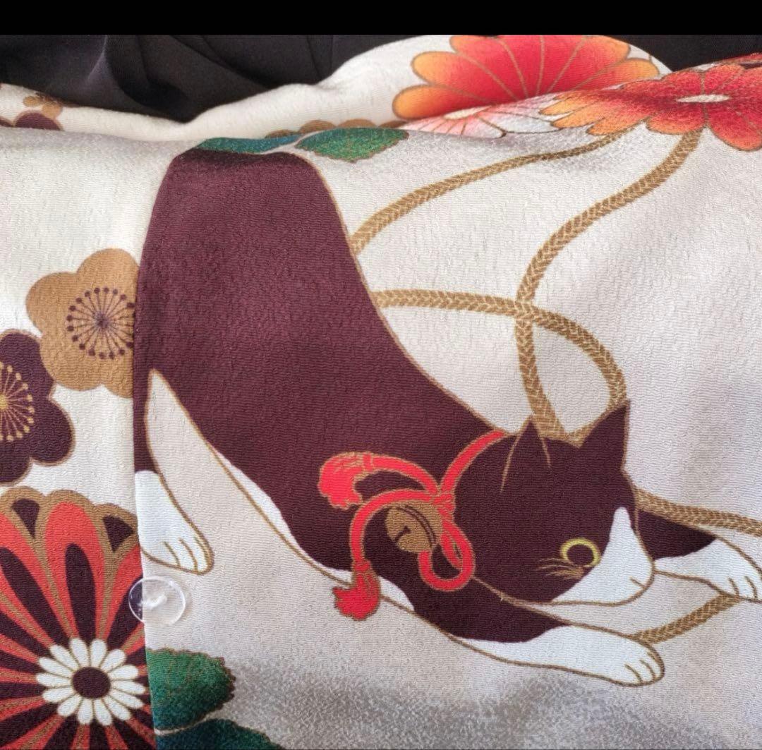 キャサリンコテージ 袴 砂色手毬猫×濃茶