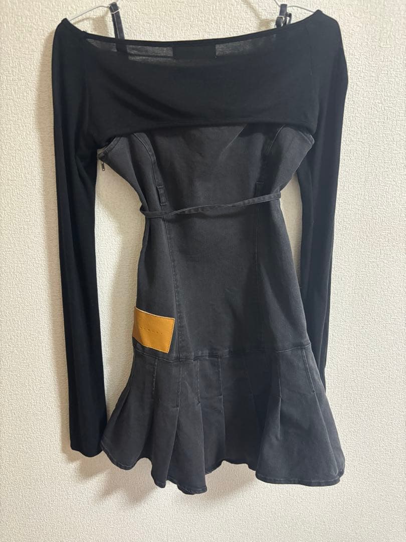 ワンピース andmary Bonnie denim mini dress