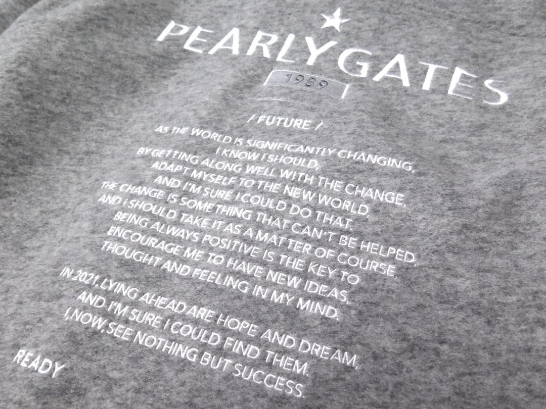 新品●パーリーゲイツ●バックロゴ刺繍　メルトン　ビッグシルエットロングコート　M