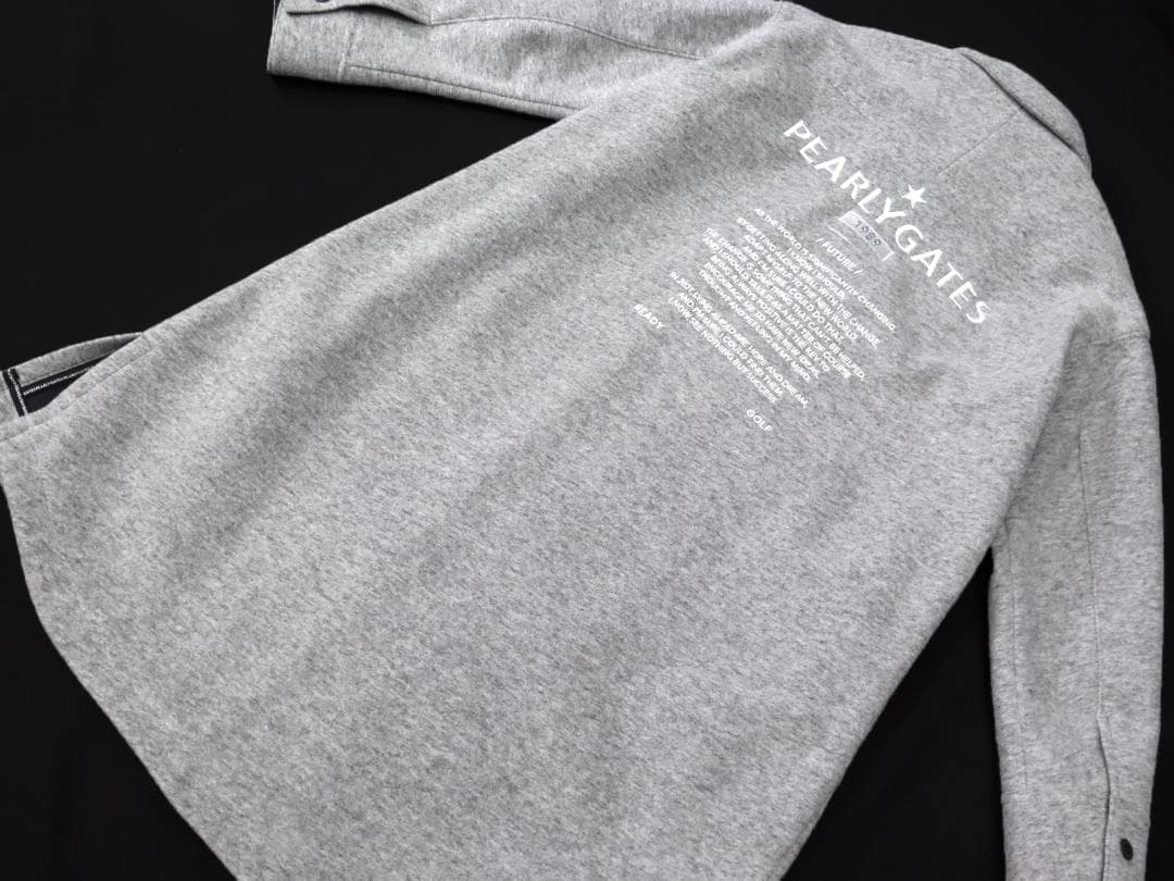 新品●パーリーゲイツ●バックロゴ刺繍　メルトン　ビッグシルエットロングコート　M