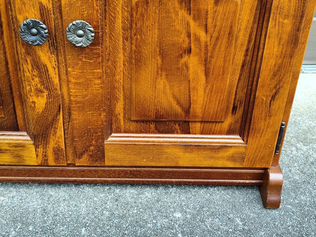 サ*ー様 karimoku カリモク コロニアル キャビネット 電話台 アンティ