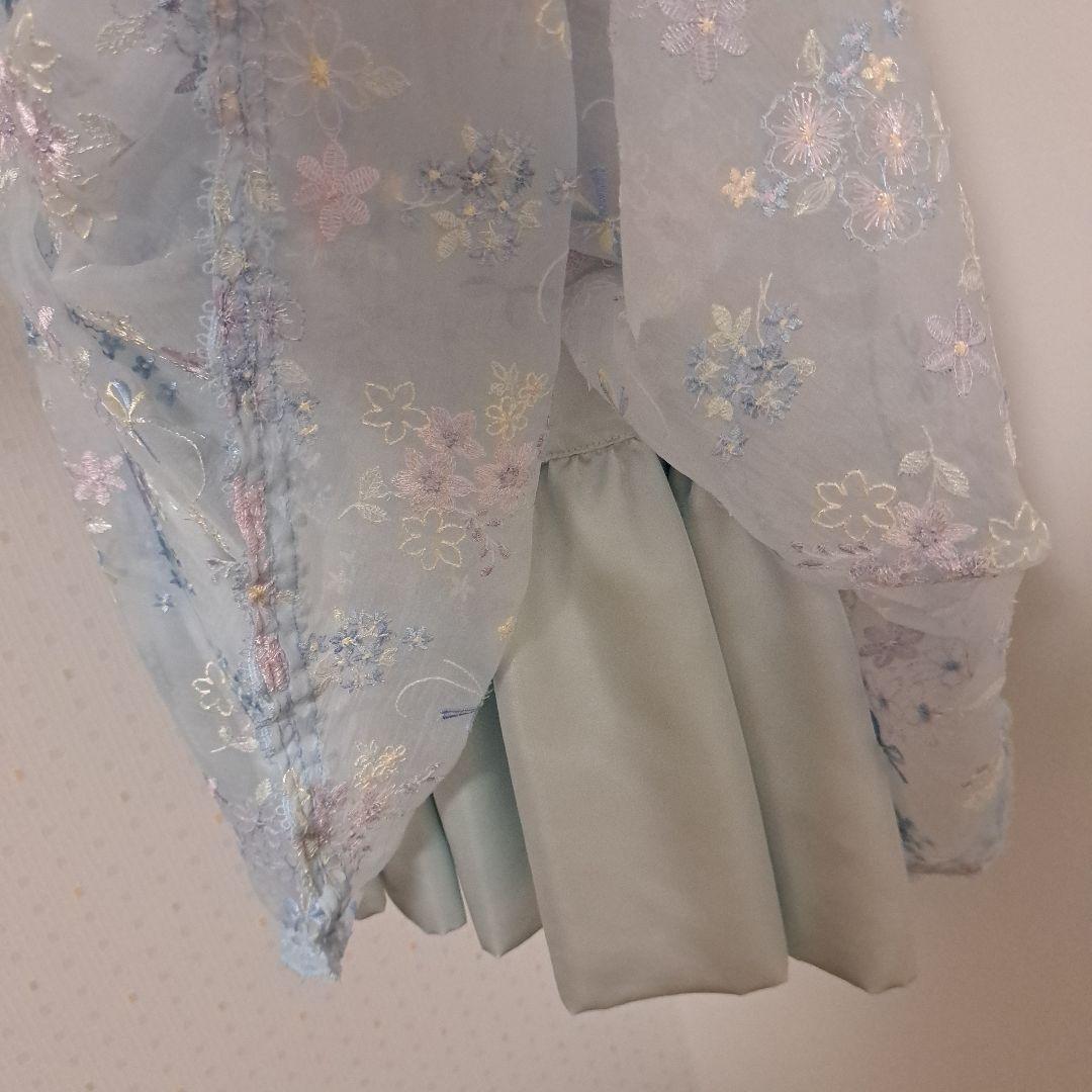 入学式　発表会　フォーマル　ドレス　水色　メゾピアノ　アナスイミニ　120