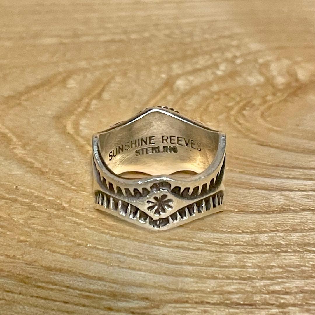 Navajo】ナバホ サンシャインリーブス ターコイズ シルバーリング