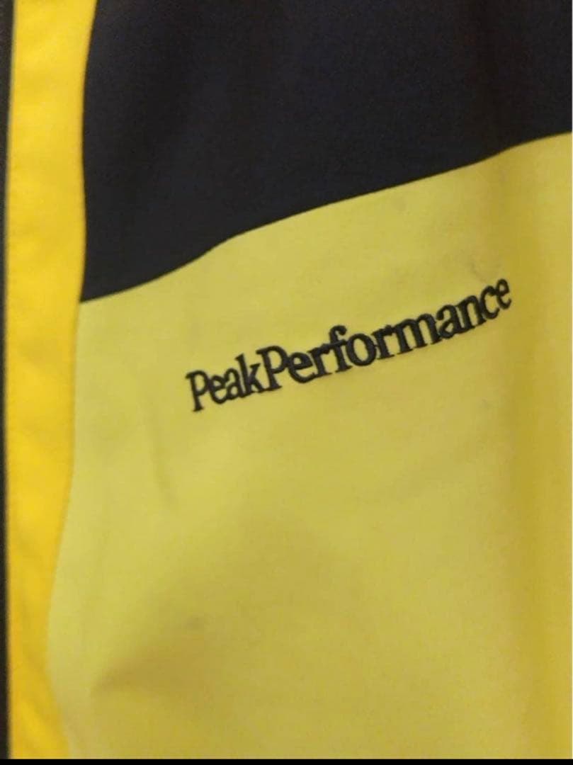 ピークパフォーマンススキースノボウェアー ブラックイエロー上160下150