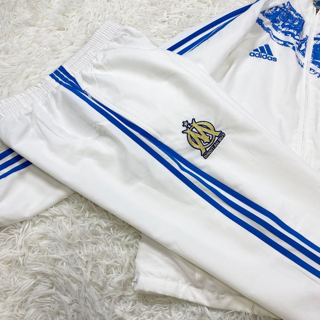【美品】adidas オリンピックマルセイユ　ジャージセットアップ　金刺繍
