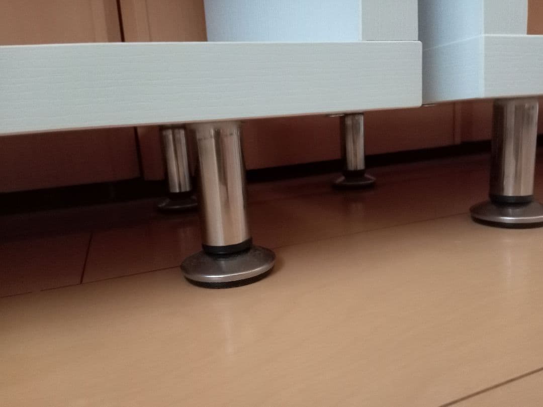 関東 非対面 2台セット 本棚ホワイトオープンシェルフ ラックおもちゃ収納棚