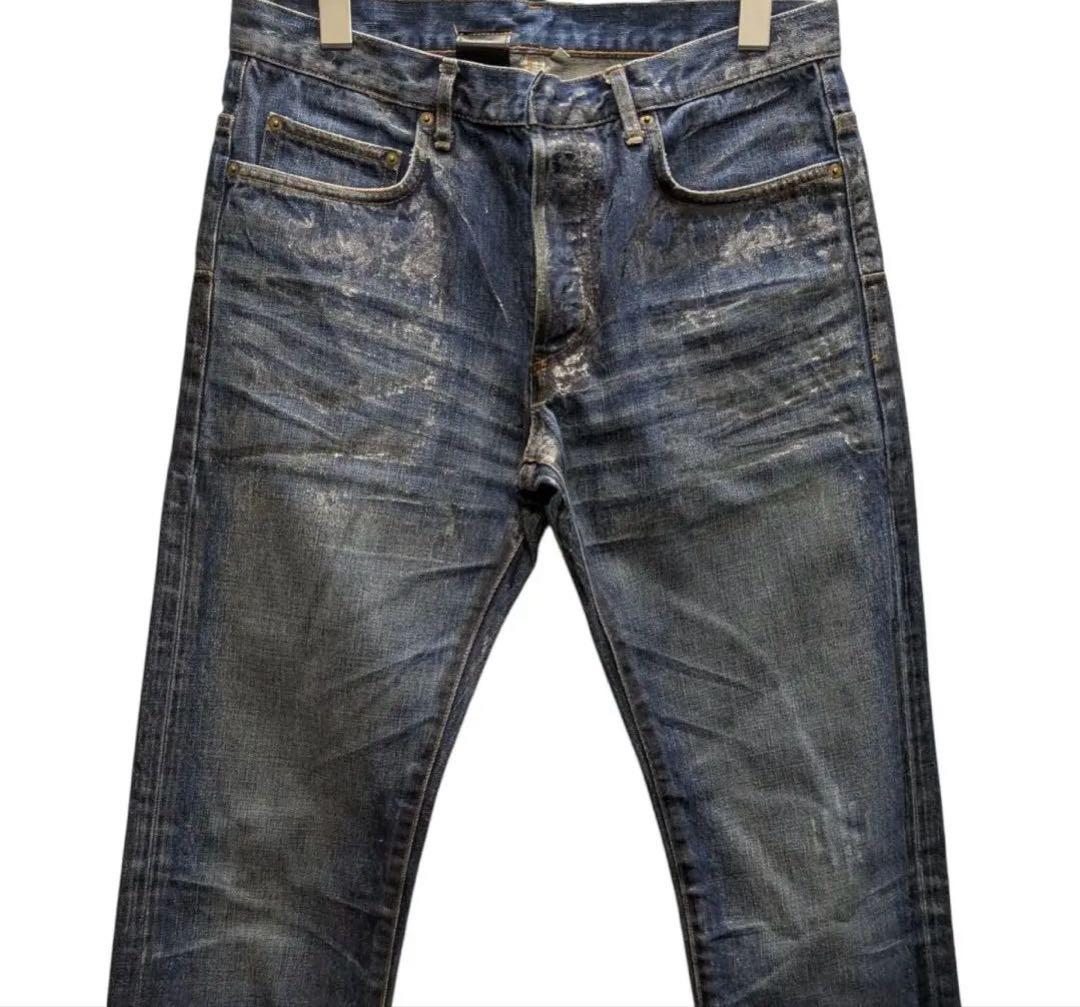 パンツ dior homme luster coatingwaxed denim07ss