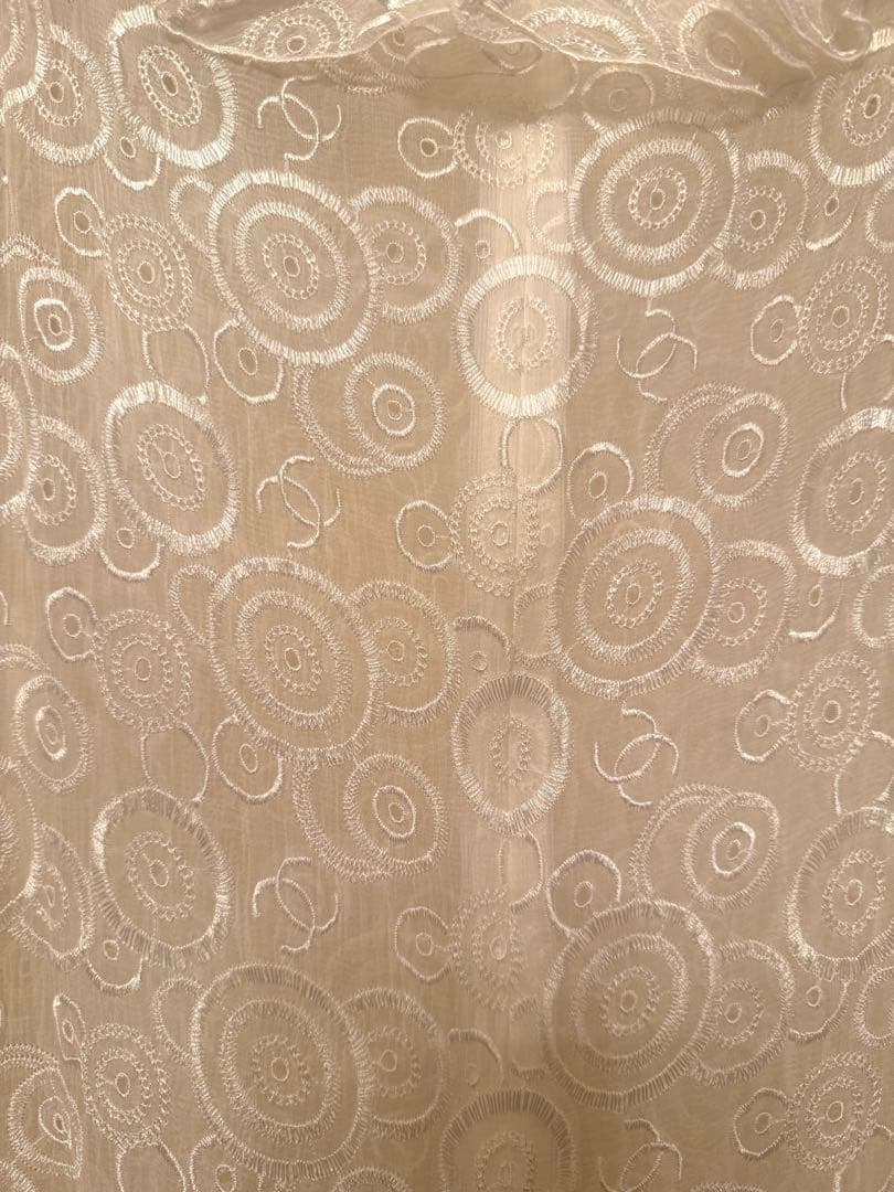 レア　美品シャネル　ホワイトロゴ刺繍ドレス