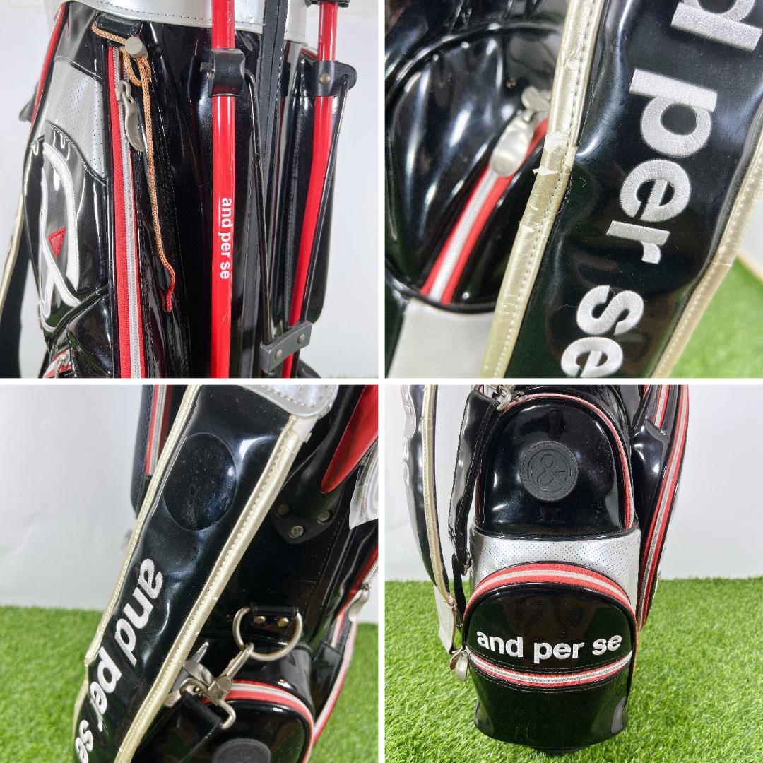 and per se アンパスィ スタンド式 キャディバッグ ゴルフバッグ