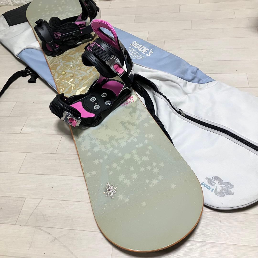 【バック付】SIONシオン スノーボードセット138cm/バインディングS/M