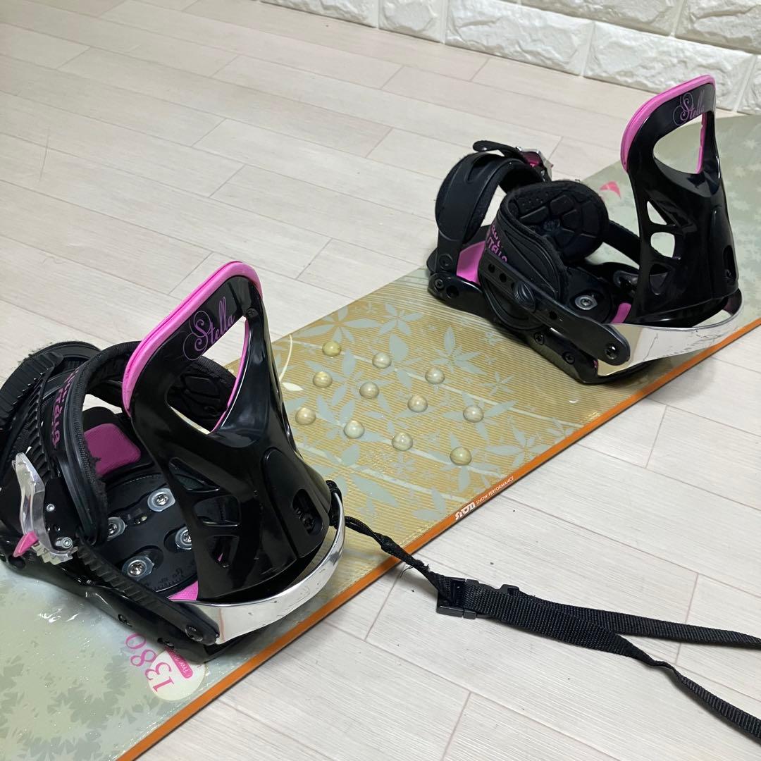 【バック付】SIONシオン スノーボードセット138cm/バインディングS/M