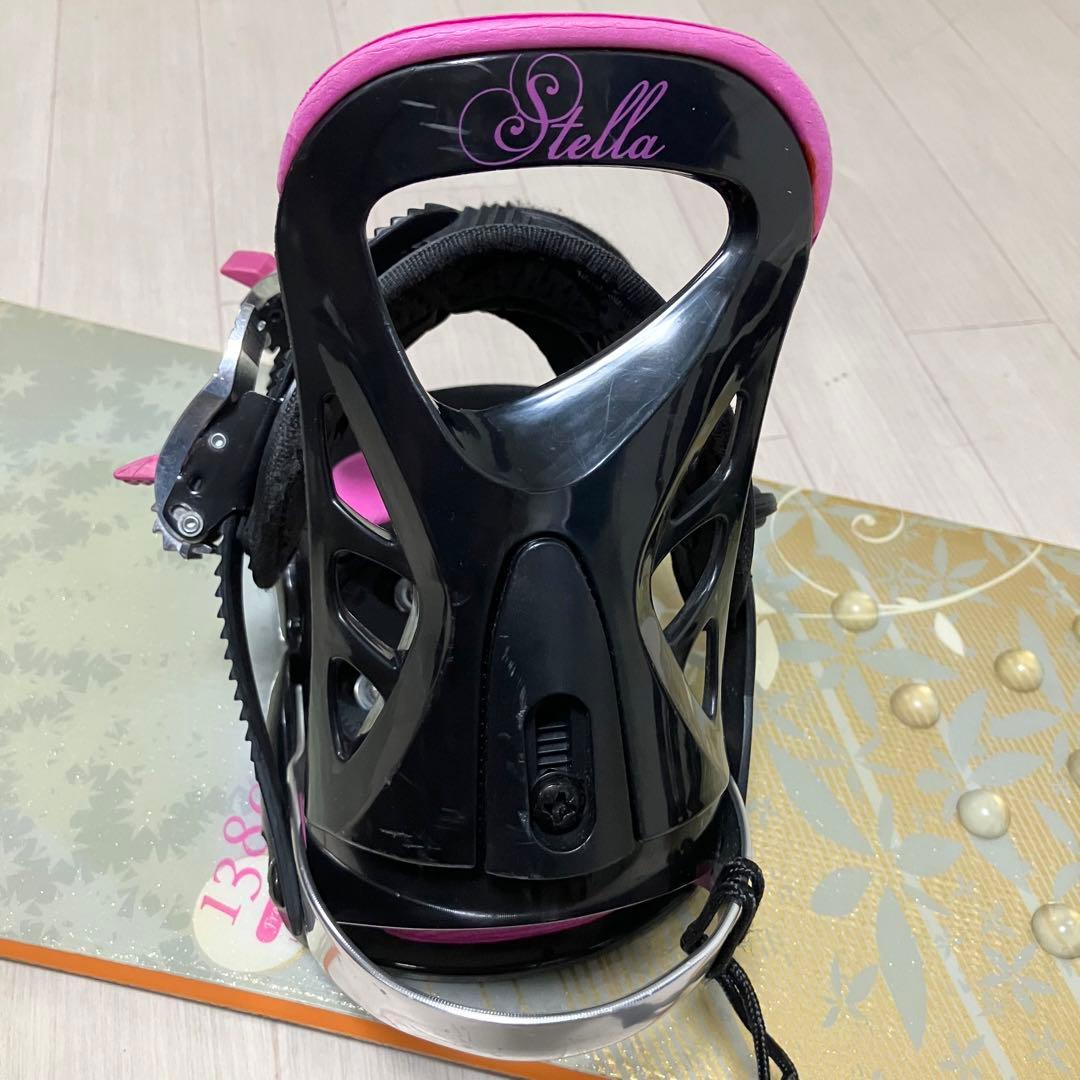 【バック付】SIONシオン スノーボードセット138cm/バインディングS/M