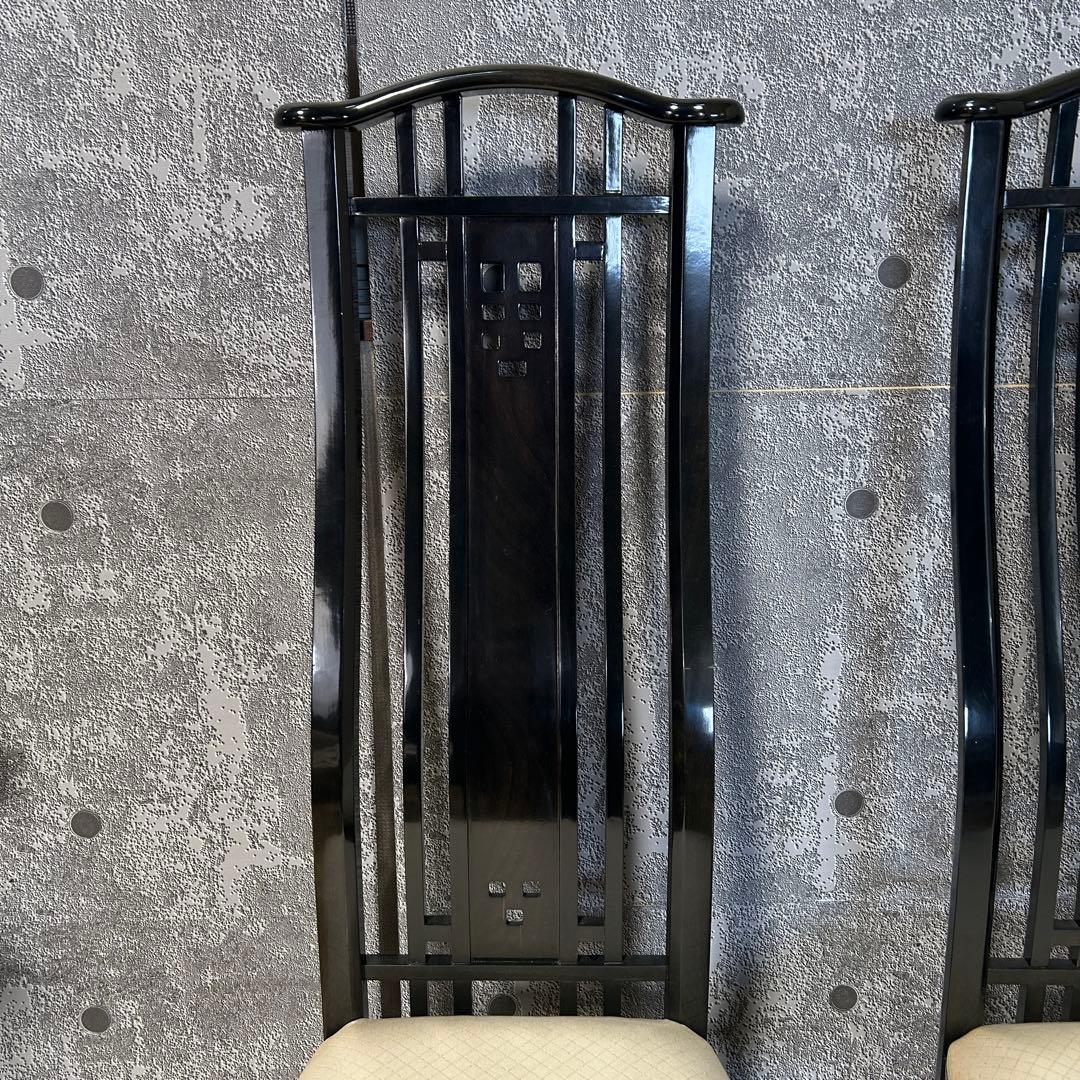 ꧁GIORGETTI ジョルジェッティ꧂ハイバックダイニングチェア3脚 食卓椅子