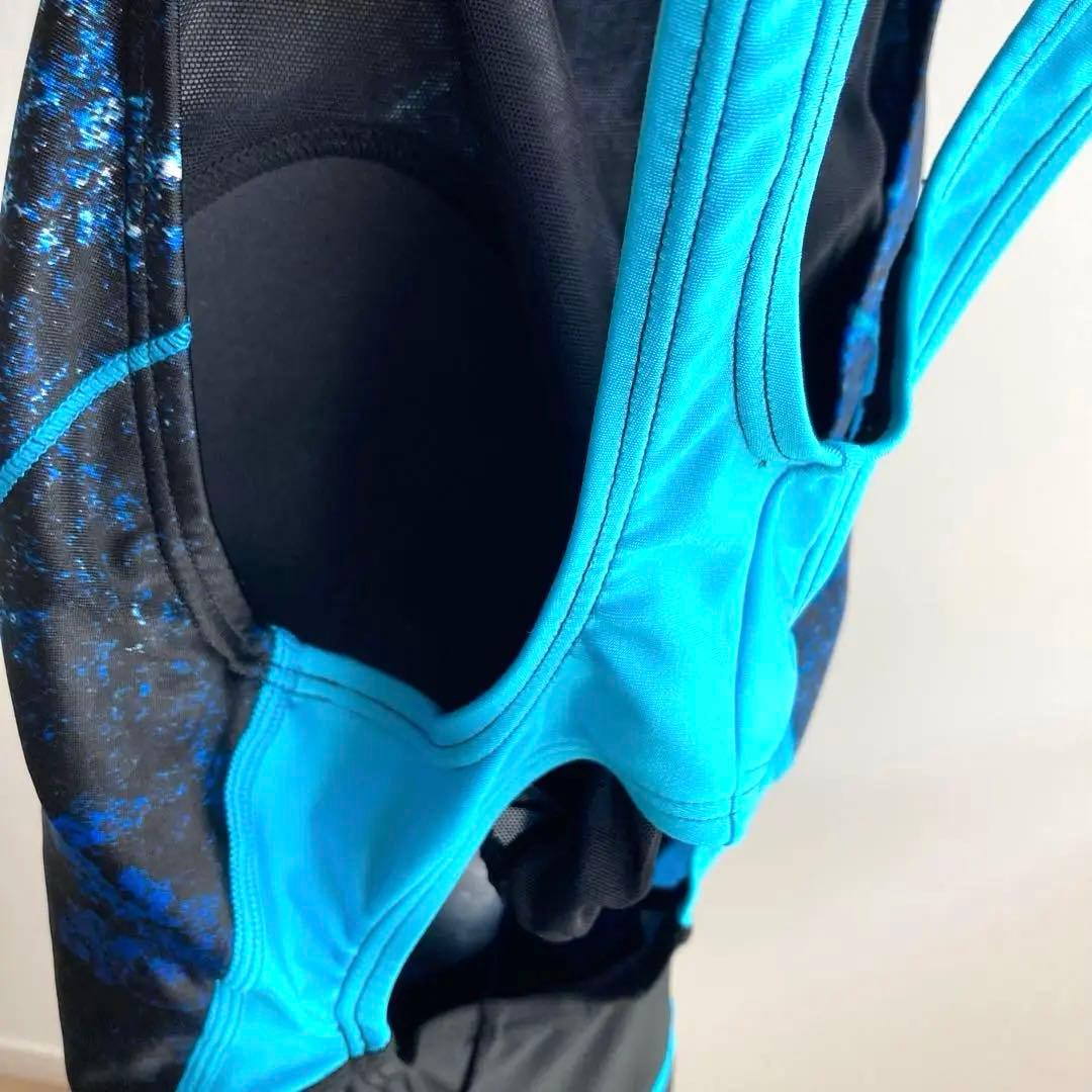 スピードSpeedo競泳用水着 ブラックブルー　レディースL ワンピース