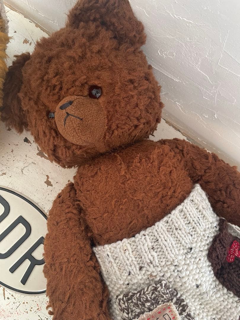 ・ ☆⋆ ☽ DDRベア　ブラウン　ドイツ　ヴィンテージベア ⋆ ☆ 。゜.