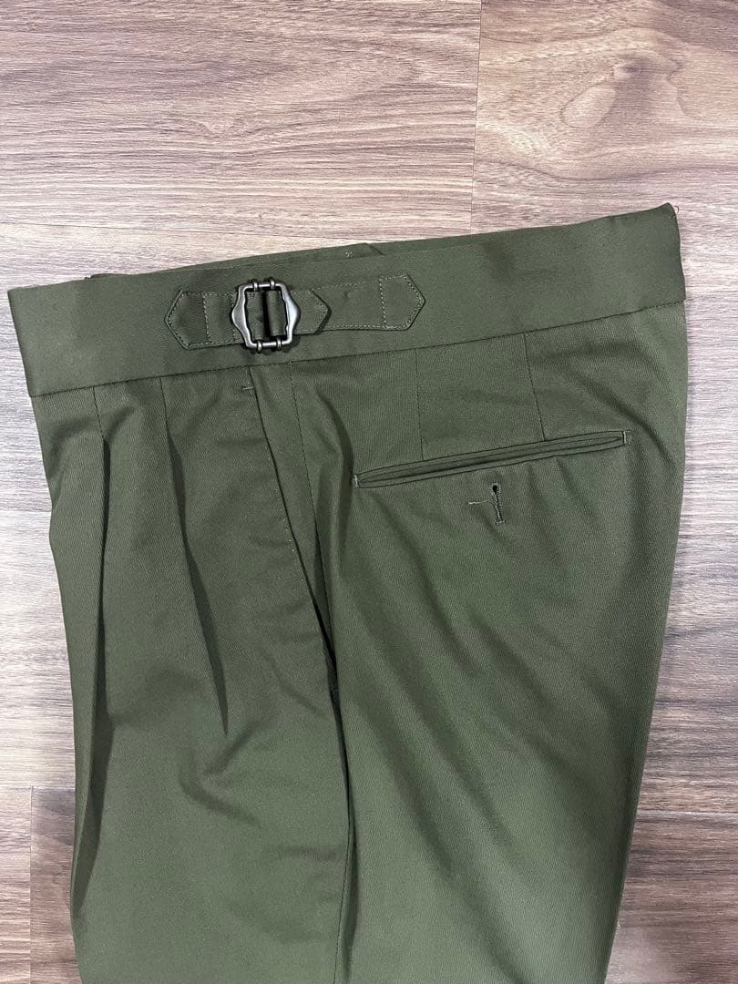 PT TORINO 2プリーツ サイドアジャスター コットンスラックス 46