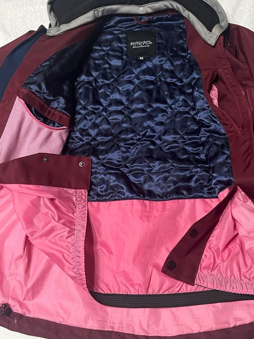 Marvel スノーボード ウェア ジャケット M バーガンディ