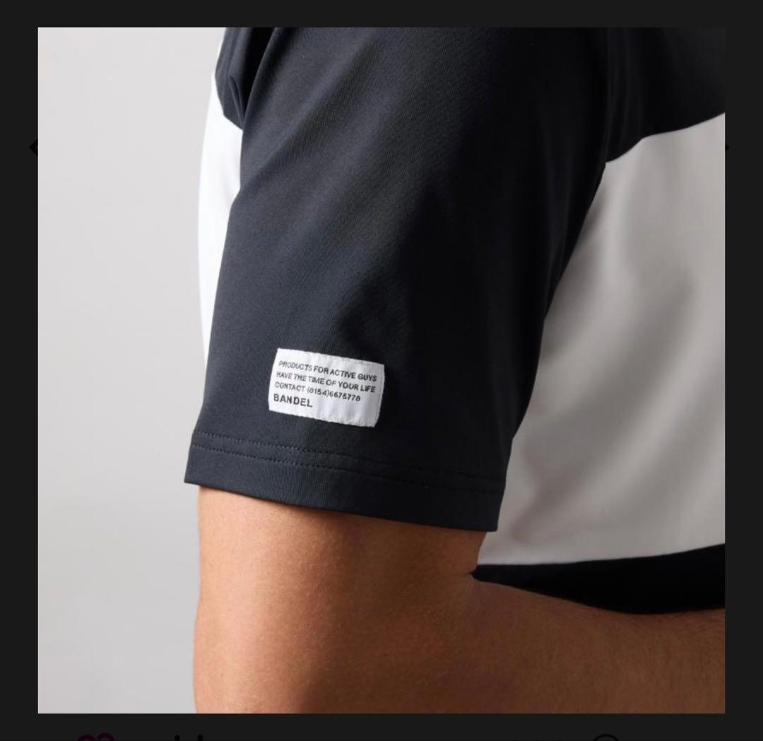 【新品・タグ付き】BANDEL メンズ モックネック 黒 胸ポケット L