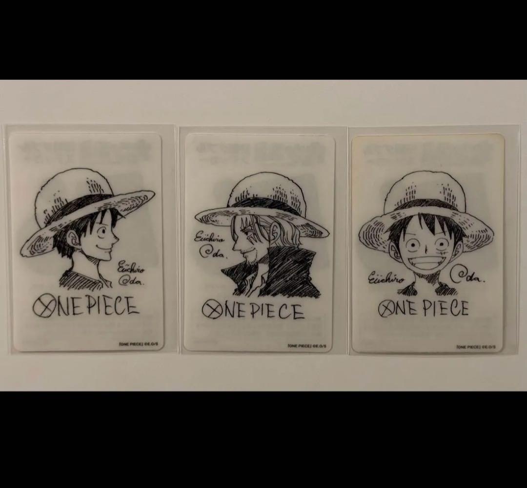 2022 ナツコミ ワンピース ステッカー 3種 コンプリート セット