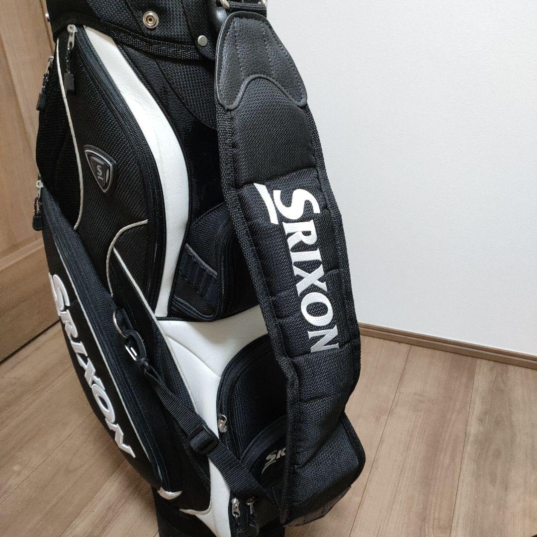 Srixon メンズ キャディバッグ 黒白